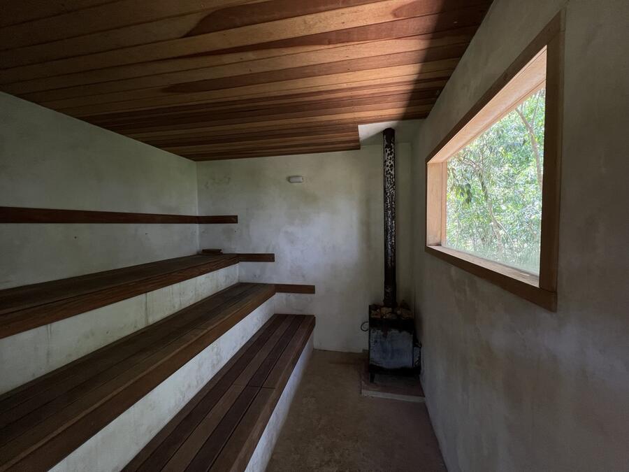 Sauna finlandesa à lenha